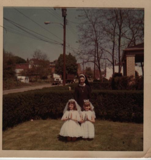 1969-05 Sr Audrey, Mary & Shelly Scobel 1st Communion